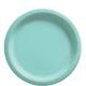 Robin's Egg Blue Extra Sturdy Paper Lunch Plates, 8.5in, 20ct